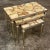 Metal Set of Mid-Century Brass & Marble Nesting Tables For Sale - Image 7 of 13