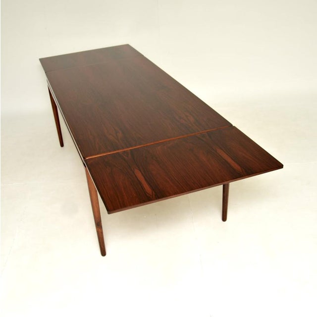 Wood Vintage Danish Extending Dining Table from Johannes Andersen, 1960s For Sale - Image 7 of 16