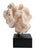 Ann Aptekar (American, XX-XXI) Figural Group Pink Marble Sculpture, signed, atop a black base. Overall: 17.5" H x 14" W x...