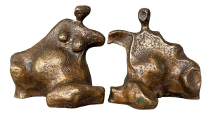 Organic Abstract Sculptures, 1960s, Bronze, Set of 2