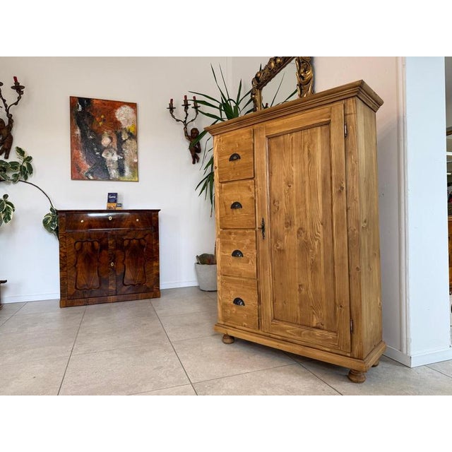Rustic Farmhouse Bread Cupboard For Sale - Image 5 of 11