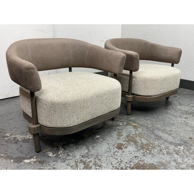 Contemporary Christophe Delcourt Gum Lounge Chairs, Pair For Sale - Image 3 of 12