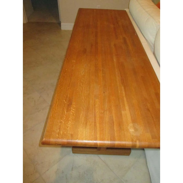 Mid 20th Century Vintage Butcher Block Console For Sale - Image 5 of 9