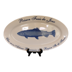 1990s Williams Sonoma Poisson Frais Du Jour Platter