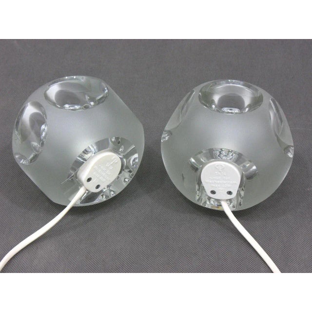 Glass Glass Table Lamps from Peill & Putzler, 1970s, Set of 2 For Sale - Image 7 of 13
