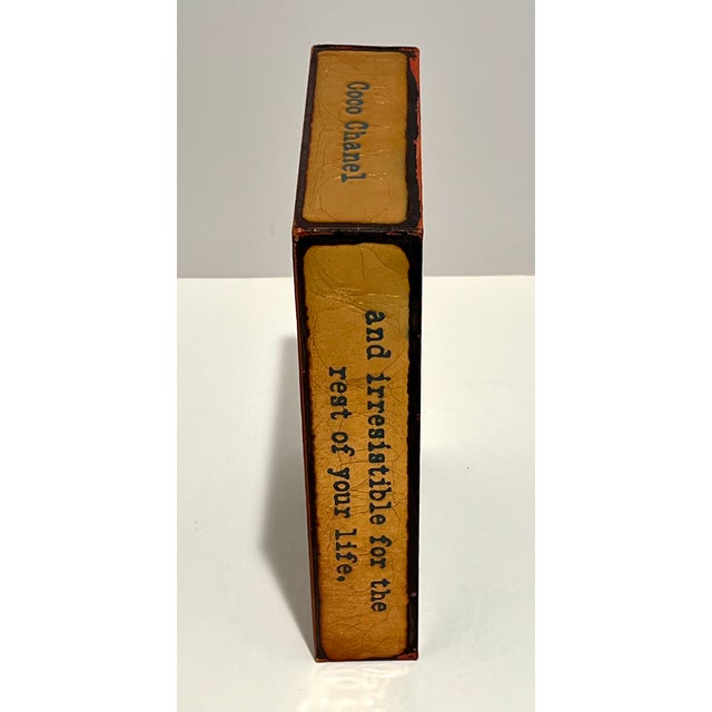 Glass Houston Llew Spiritile Timeless #161 – Coco Chanel Quote – Glass Enamel on Copper Wall Art For Sale - Image 7 of 14