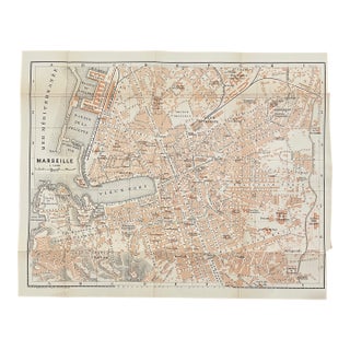Antique Map of Marseille France For Sale