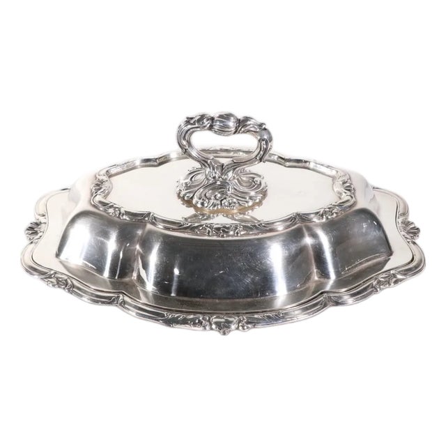 Late 19th Century Classical Silver Plate Individual Entree Covered Serving Dish For Sale