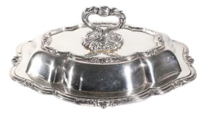Late 19th Century Classical Silver Plate Individual Entree Covered Serving Dish