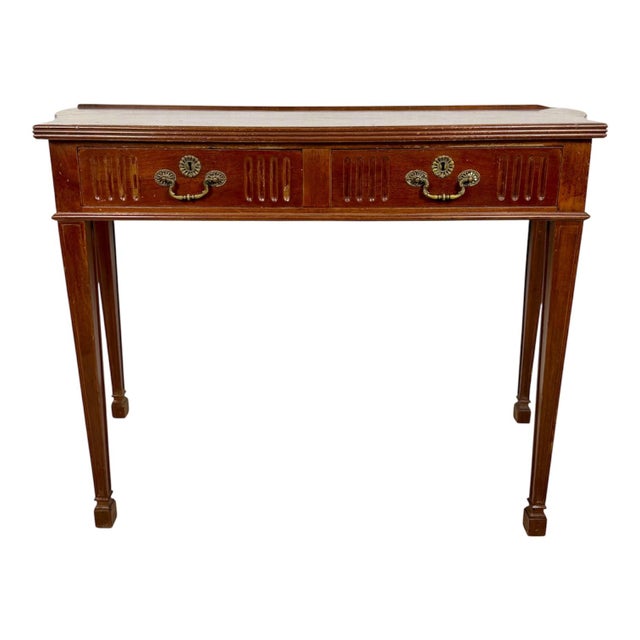 Spanish Console Table with Two Drawers, 1980s For Sale - Image 11 of 11