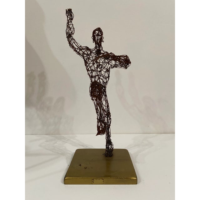 Metal 1965 Wire Male Figurative Sculpture For Sale - Image 7 of 7