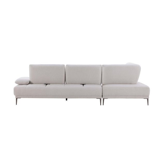 Manhattan Left-Chaise Sectional Sofa With Adjustable Backrests For Sale - Image 4 of 12