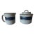 1970s Otagiri Horizon Stoneware Creamer and Sugar Bowl Set- 2 Pieces For Sale