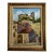 Vintage Oil Painting on Canvas of the Chateau of the Marques De Sade For Sale