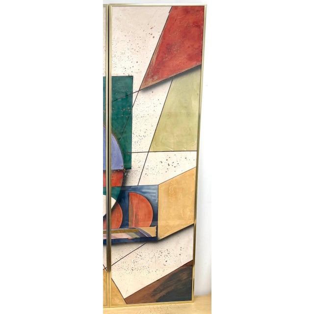 Post-Modern Mixed Media Diptych, by George Caso For Sale - Image 12 of 18