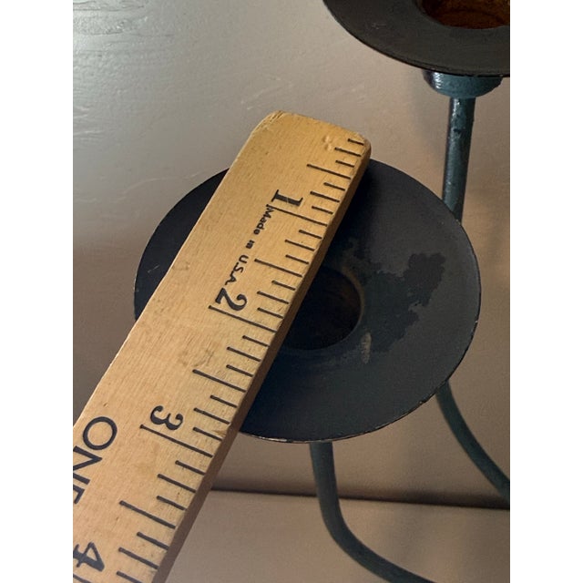 Mid Century Metal Candle Sconce in the Style of Tommi Parzinger For Sale - Image 4 of 12