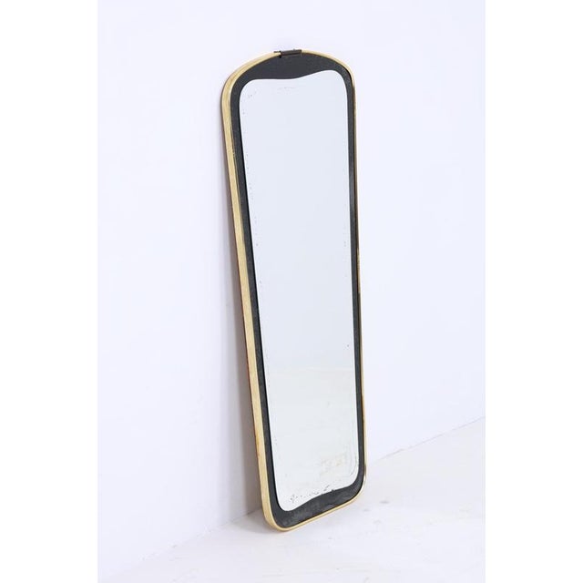 Mid-Century Wooden Hanging Mirror, 1960s For Sale - Image 9 of 11