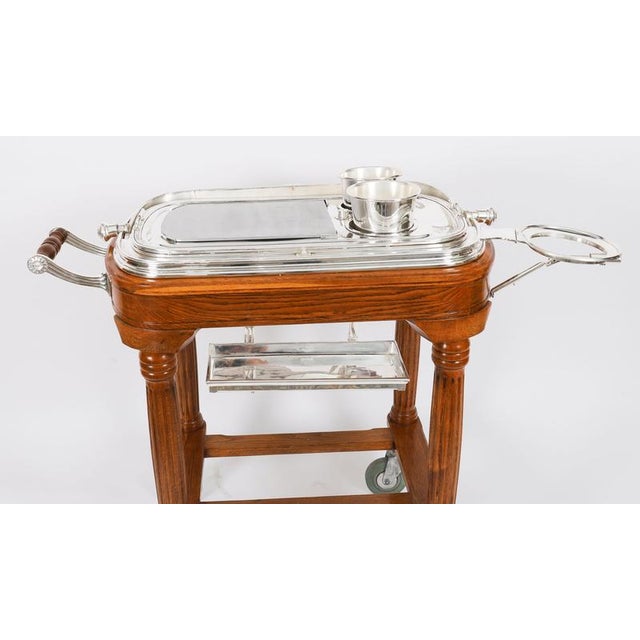 Vintage Silver Plated Roast Beef Trolley For Sale - Image 15 of 18