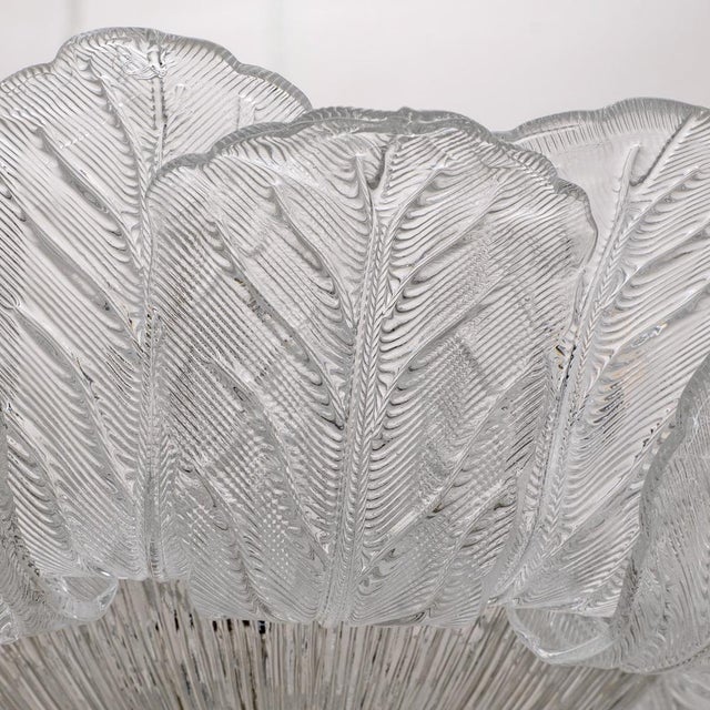 Large Italian Murano Glass Leaf Flush Mount, 2000 For Sale - Image 8 of 13