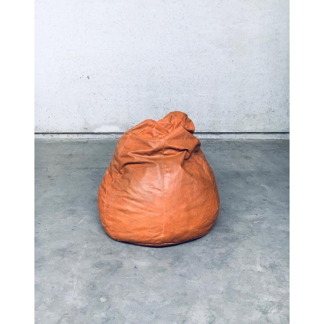 Vintage Leather Patchwork Bean Bag, Italy, 1970s For Sale - Image 14 of 15