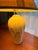 Art Deco Vintage 1995 Signed Elite Postmodern Pastel Draped Table Lamp With Original Shade & Leviton Socket - 29" For Sale - Image 3 of 12
