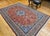Persian Tabriz Rug, Hand-Knotted Wool & Silk, Fine Floral Pattern, Terracotta & Blue, 7x10 For Sale - Image 13 of 14