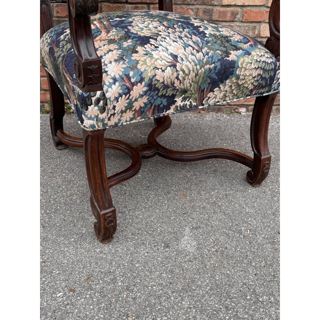 Newly Upholstered French Armchairs For Sale In Nashville - Image 6 of 17