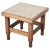 Art Deco Side Table in Oak and Travertine, 1930s For Sale - Image 9 of 9