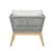 Cypress Teak Wood Outdoor Arm Chair With Gray Rope Design For Sale - Image 4 of 12