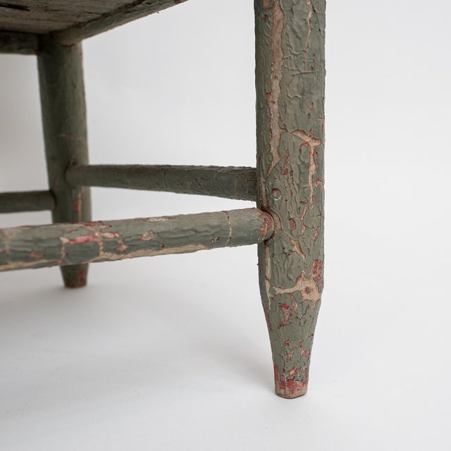 Late 19th Century Hand-Carved & Painted Curule Armchair in Burled Wood Style For Sale - Image 4 of 15