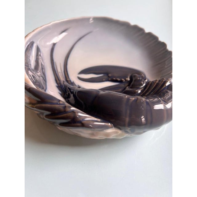 Blue Type 3498 Lobster Bowl by Erik Nielsen for Royal Copenhagen For Sale - Image 8 of 9