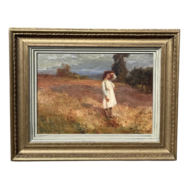 Humberto Volpato, Impressionist Composition, 1890s, Oil on Canvas For Sale