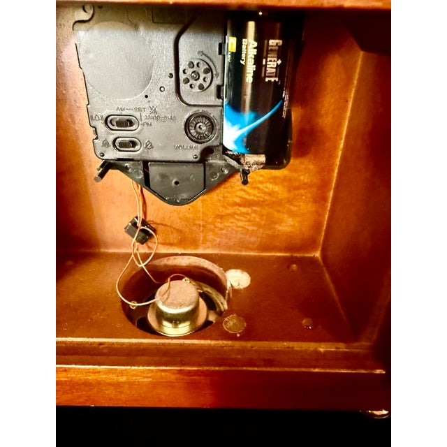 Wood Seiko Sayo Mantle Clock For Sale - Image 7 of 9