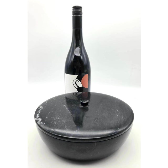 Mid 20th Century Mid 20th Century Black Marble Bowl With Lid For Sale - Image 5 of 13