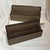 Mid-Century Modern Vintage Dransfield & Ross Mid-Century Modern Faux Shagreen Leather Letter Holder Set in Brown, Circa 2000’s For Sale - Image 3 of 10