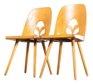 Set of Vintage Dining Chairs by Radomir Hoffman, 1950s