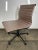 Late 20th Century Eames Aluminum Group Leather Swivel Side Chair For Sale - Image 5 of 10