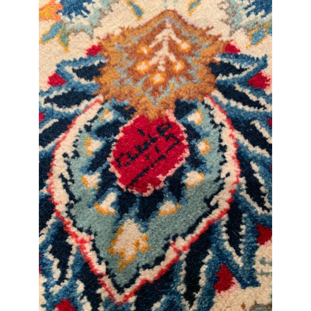 1990s 1990s Original Kashan Hand-Knotted Rug For Sale - Image 5 of 7