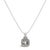 Drape elegance around your neck with this exquisite pendant necklace, a masterful creation in sterling silver. At its...