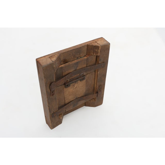 Small Rustic Wooden Photoframe with Glass, France, 1920s For Sale - Image 6 of 14