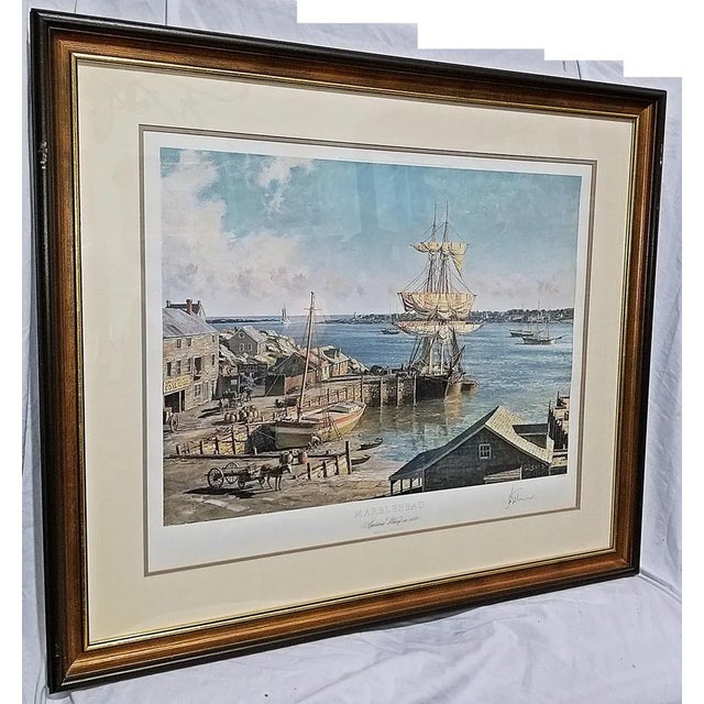 Just out of a Vero beachfront estate, a limited edition artist signed, dated and numbered print "Marblehead" by the...