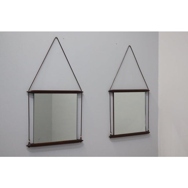 Paraggi Hanging Mirrors from MIM Italia, 1958, Set of 2 For Sale - Image 10 of 10