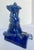 Vintage Cobalt Blue Chinese Ceramic Roof Tile Figurines - Set of 4 For Sale - Image 12 of 18