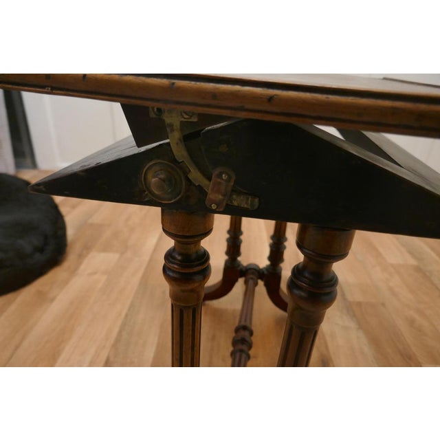 Victorian Adjustable Reading Stand in Walnut, 1850 For Sale - Image 9 of 14
