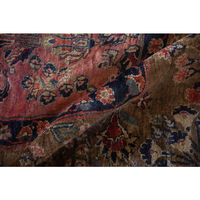 Antique Mohajeran Sarouk Carpet - 11' x 13'4" For Sale In New York - Image 6 of 14