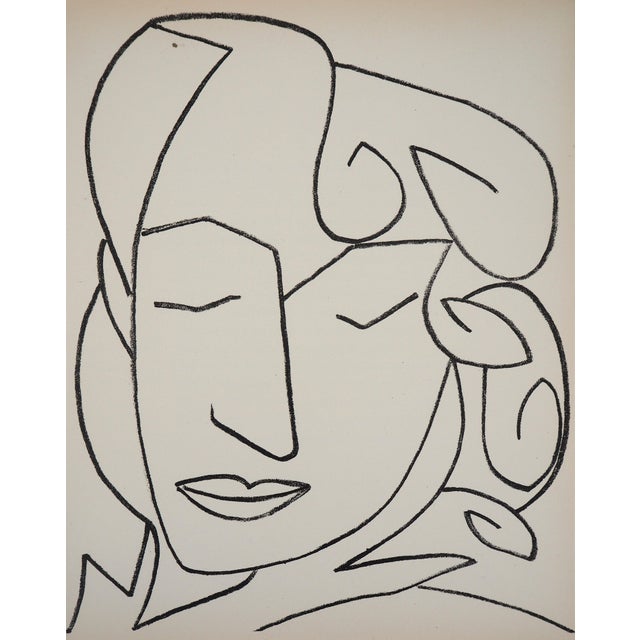 Françoise Gilot, Woman with Closed Eyes, 1951, Original Lithograph For Sale - Image 4 of 4