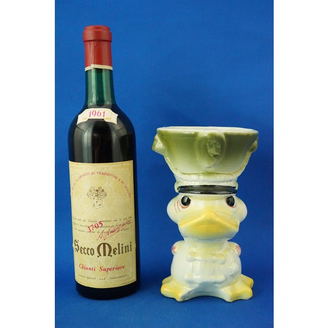 20th Century Deco Ceramic Sugar Bowl Vase Police Duck by Tarcisio Tosin for La Freccia, Italy., 1930s For Sale - Image 10 of 18