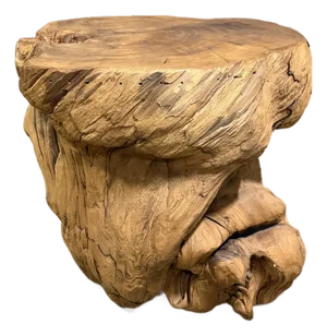 Vintage 1960s–70s Organic Driftwood Root Side Table – Sculptural Natural Wood Accent (25” Wide)