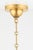 Mark D. Sikes 6 Light Cambridge Chandelier, Aged Brass & Darkest Blue For Sale In New York - Image 6 of 7