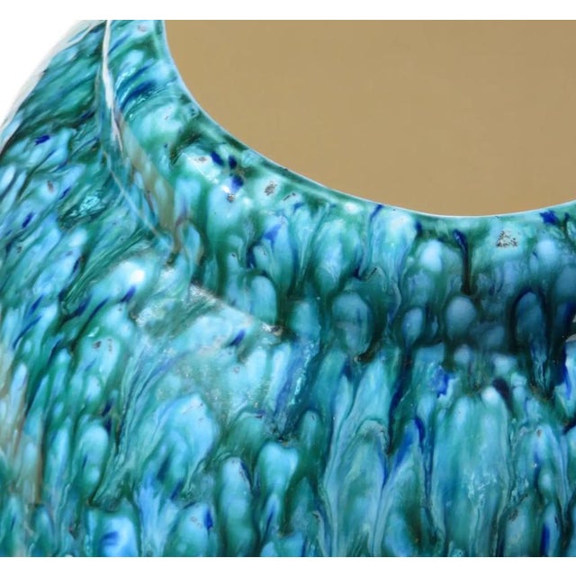 1990s 1990s Art Studio Extra Large Hand Throne Center Vase For Sale - Image 5 of 6